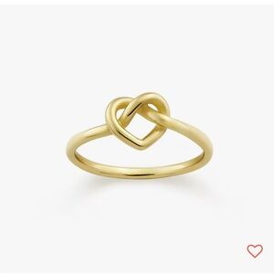 James Avery Delicate Heart Knot Ring in 14K Gold size 7